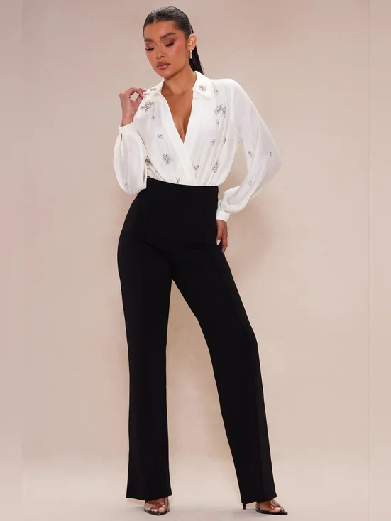 Fashion Nova embellish Bodysuit Pant Set - Picture 6 of 7